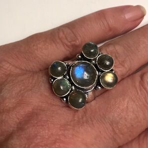 Labradorite 925 Sterling Silver Ring